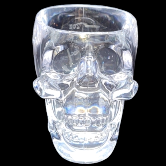 NEW 4"CRYSTAL HEAD" VODKA SKULL PLASTIC SHOT GLASSES - Picture 3 of 8